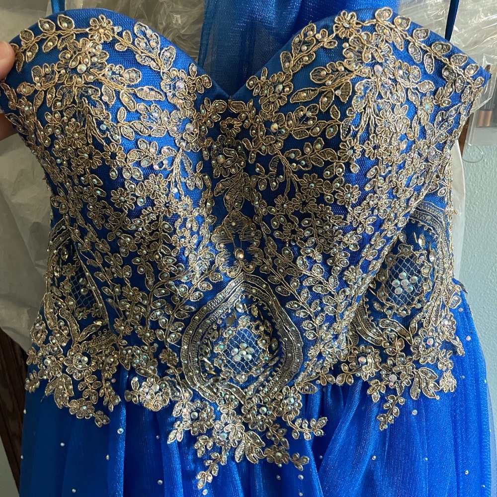 Lighter blue Prom dress